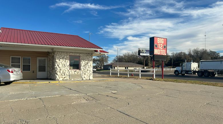 <b>Big 12 Motel Broken Bow Exterior</b>. Images powered by <a href="https://www.leonardoworldwide.com/" title="Leonardo Worldwide" target="_blank">Leonardo</a>.
