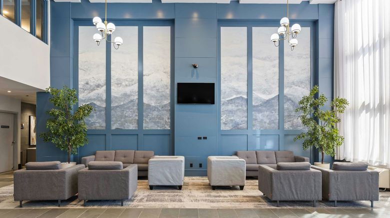 <b>Sandman Hotel & Suites Calgary West Lobby</b>. Images powered by <a href="https://www.leonardoworldwide.com/" title="Leonardo Worldwide" target="_blank">Leonardo</a>.