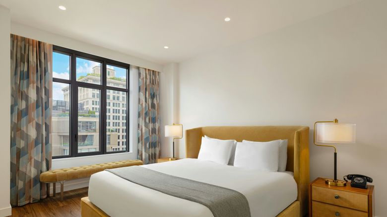 <b>Moxy NYC East Village Room</b>. Images powered by <a href="https://www.leonardoworldwide.com/" title="Leonardo Worldwide" target="_blank">Leonardo</a>.
