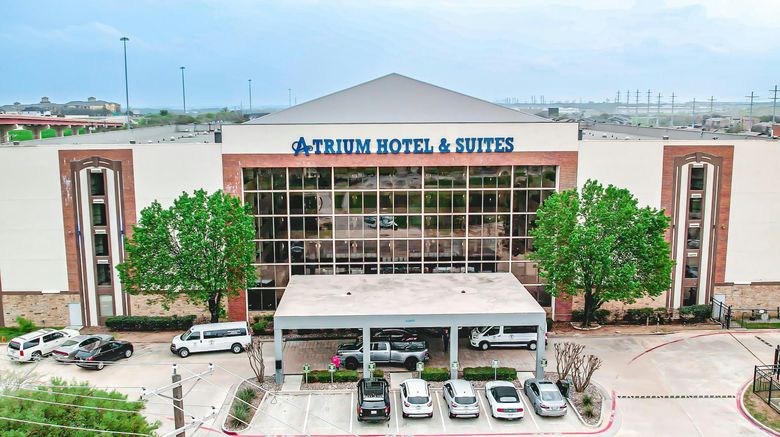 Atrium Hotel  and  Suites DFW Airport South Exterior. Images powered by <a href="https://www.leonardoworldwide.com" target="_blank" rel="noopener">Leonardo</a>.