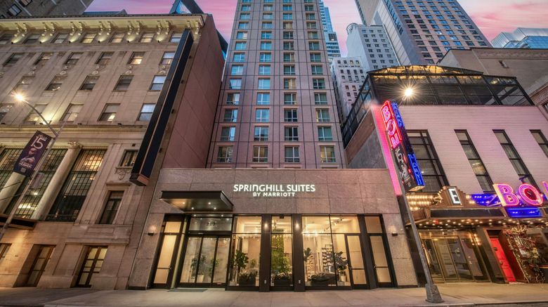SpringHill Suites Manhattan Times Square Exterior. Images powered by <a href="https://www.leonardoworldwide.com" target="_blank" rel="noopener">Leonardo</a>.