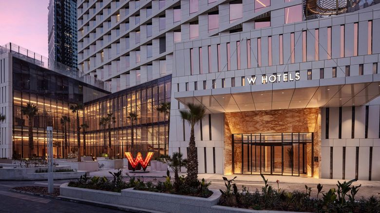 W Riyadh - KAFD Exterior. Images powered by <a href="https://www.leonardoworldwide.com" target="_blank" rel="noopener">Leonardo</a>.