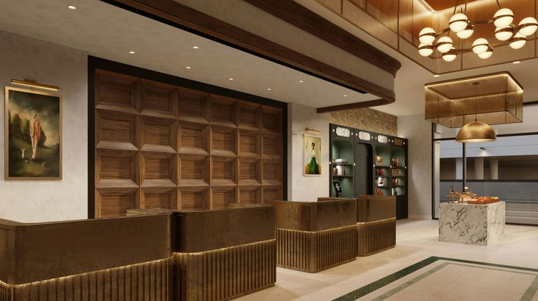 <b>The Atterbury Hotel Autograph Collection Lobby</b>. Images powered by <a href="https://www.leonardoworldwide.com/" title="Leonardo Worldwide" target="_blank">Leonardo</a>.
