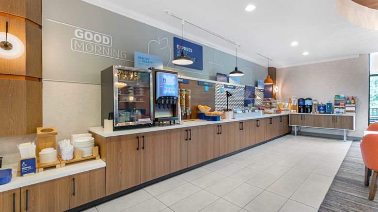 <b>Holiday Inn Express Htl & Stes Univ Area Restaurant</b>. Images powered by <a href="https://www.leonardoworldwide.com/" title="Leonardo Worldwide" target="_blank">Leonardo</a>.