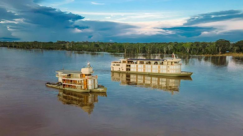 <b>Delfin Amazon Cruises Exterior</b>. Images powered by <a href="https://www.leonardoworldwide.com/" title="Leonardo Worldwide" target="_blank">Leonardo</a>.