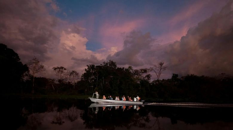 <b>Delfin Amazon Cruises Exterior</b>. Images powered by <a href="https://www.leonardoworldwide.com/" title="Leonardo Worldwide" target="_blank">Leonardo</a>.