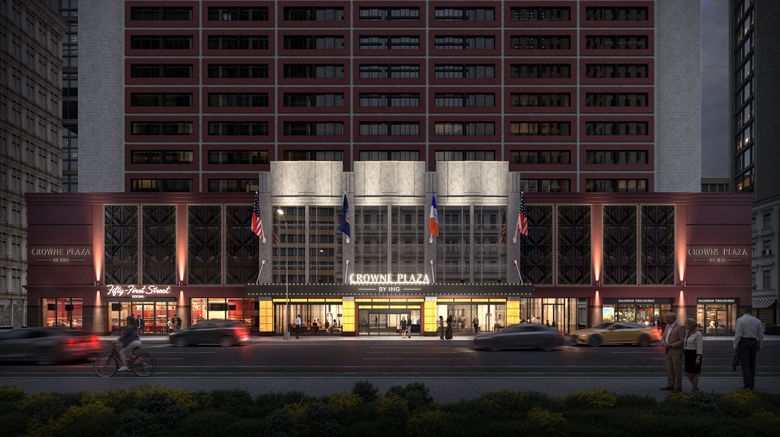 The Manhattan at Times Square Hotel Exterior. Images powered by <a href="https://www.leonardoworldwide.com" target="_blank" rel="noopener">Leonardo</a>.