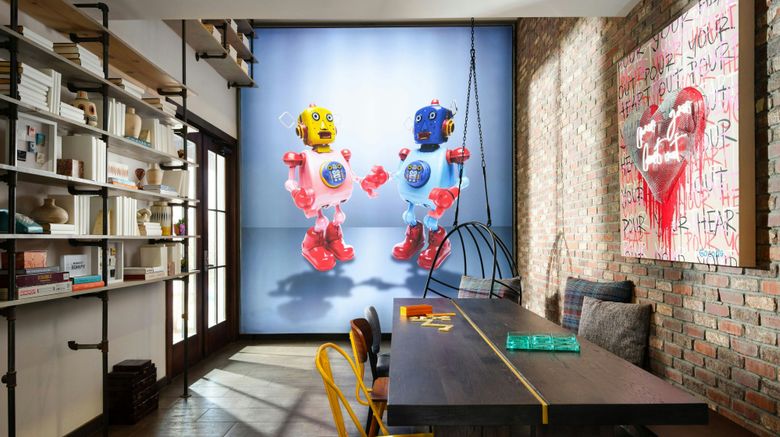<b>Moxy Santa Barbara Lobby</b>. Images powered by <a href="https://www.leonardoworldwide.com/" title="Leonardo Worldwide" target="_blank">Leonardo</a>.