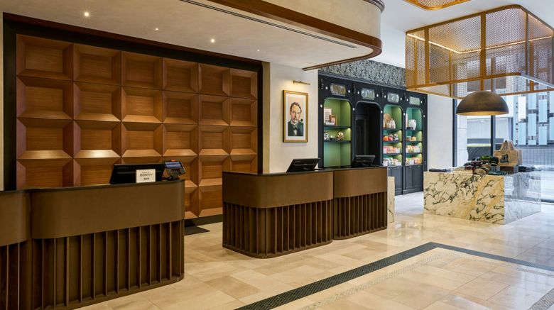 <b>The Atterbury Hotel Autograph Collection Lobby</b>. Images powered by <a href="https://www.leonardoworldwide.com/" title="Leonardo Worldwide" target="_blank">Leonardo</a>.