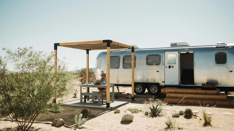 <b>AutoCamp Joshua Tree Room</b>. Images powered by <a href="https://www.leonardoworldwide.com/" title="Leonardo Worldwide" target="_blank">Leonardo</a>.