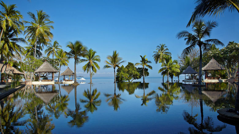 <b>The Oberoi Beach Resort Lombok Pool</b>. Images powered by <a href=https://www.travelagewest.com/Hotels/Tanjung-Indonesia/