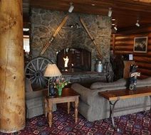 Headwaters Lodge & Cabins at Flagg Ranch Lobby