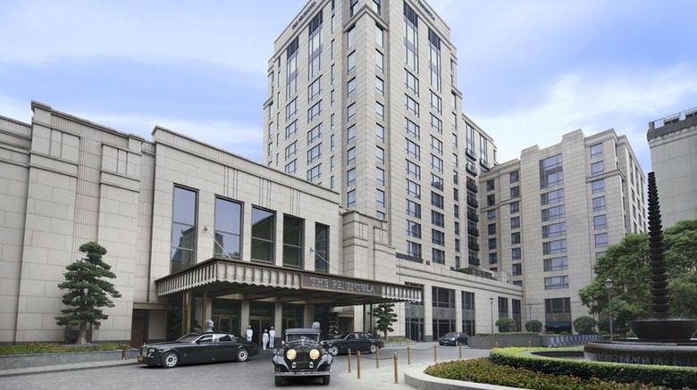 The Peninsula Shanghai Exterior. Images powered by <a href=https://www.travelweekly-asia.com/Hotels/Shanghai/