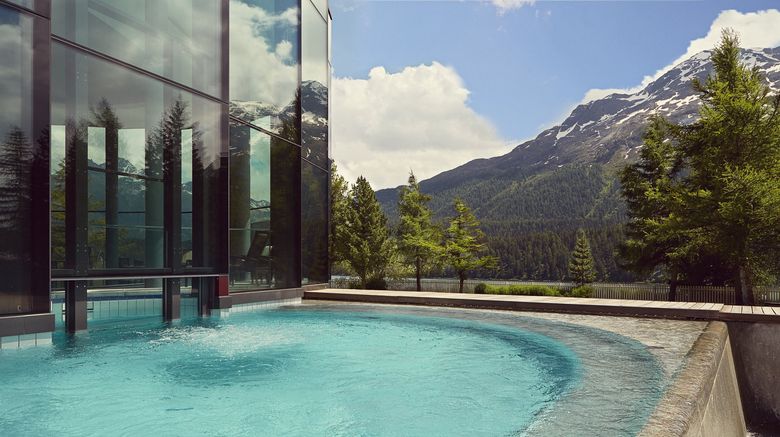 <b>Badrutt's Palace Hotel Pool</b>. Images powered by <a href=https://www.travelagewest.com/Hotels/St-Moritz-Switzerland/