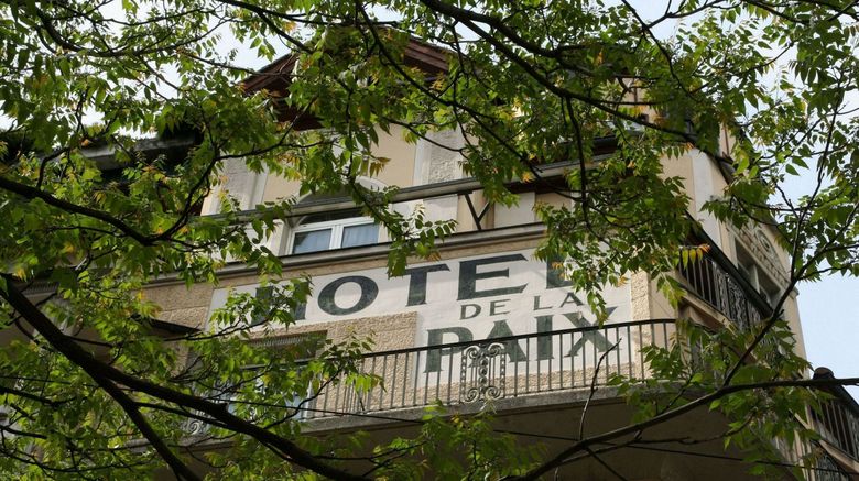 <b>Hotel de la Paix Exterior</b>. Images powered by <a href="https://www.leonardoworldwide.com/" title="Leonardo Worldwide" target="_blank">Leonardo</a>.