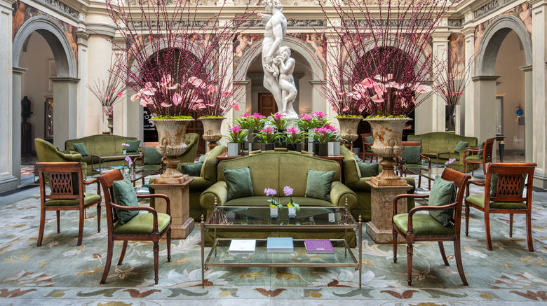 <b>Four Seasons Hotel Florence Lobby</b>. Images powered by <a href=https://www.travelagewest.com/Hotels/Florence/