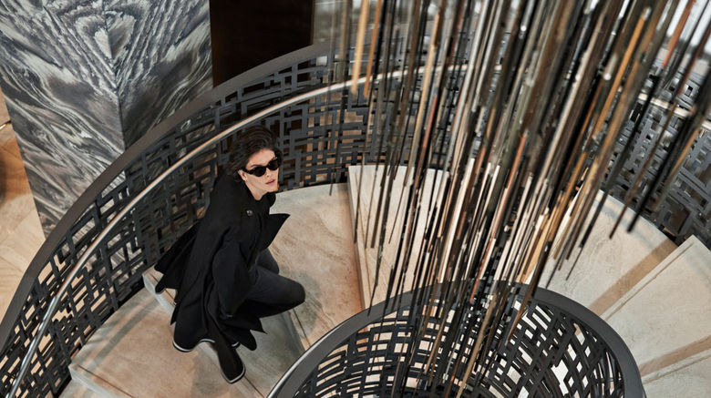 <b>Four Seasons New York Downtown Lobby</b>. Images powered by <a href=https://www.travelagewest.com/Hotels/New-York-NY/