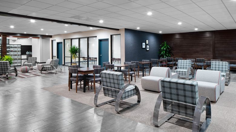 <b>Four Points by Sheraton OKC Airport Lobby</b>. Images powered by <a href="https://www.leonardoworldwide.com/" title="Leonardo Worldwide" target="_blank">Leonardo</a>.