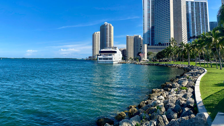 InterContinental Miami Exterior. Images powered by <a href=https://www.travelweekly.com/Hotels/Miami/