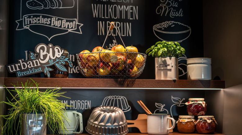 <b>Motel One Berlin-Mitte Restaurant</b>. Images powered by <a href="https://www.leonardoworldwide.com/" title="Leonardo Worldwide" target="_blank">Leonardo</a>.