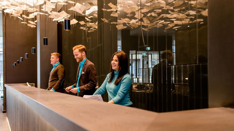 <b>Motel One Frankfurt-Roemer Lobby</b>. Images powered by <a href="https://www.leonardoworldwide.com/" title="Leonardo Worldwide" target="_blank">Leonardo</a>.