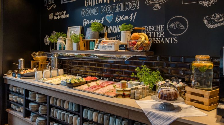 <b>Motel One Rostock Restaurant</b>. Images powered by <a href=https://www.travelagewest.com/Hotels/Rostock-Germany/