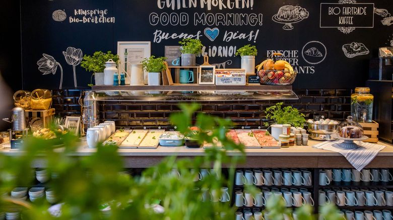 <b>Motel One Rostock Restaurant</b>. Images powered by <a href=https://www.travelagewest.com/Hotels/Rostock-Germany/