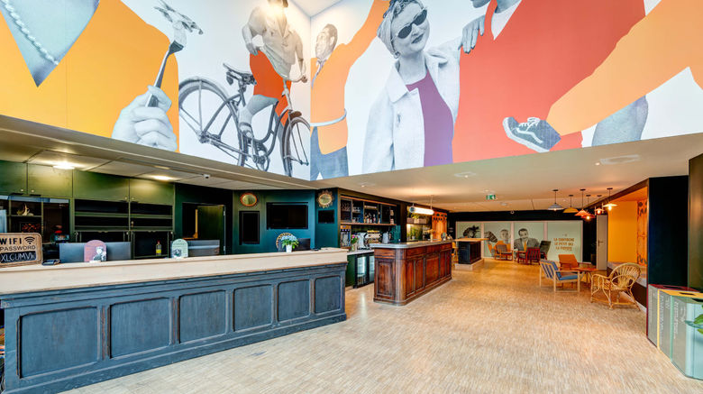 <b>B&B HOTEL Paris Mairie de Saint-Ouen Lobby</b>. Images powered by <a href="https://www.leonardoworldwide.com/" title="Leonardo Worldwide" target="_blank">Leonardo</a>.