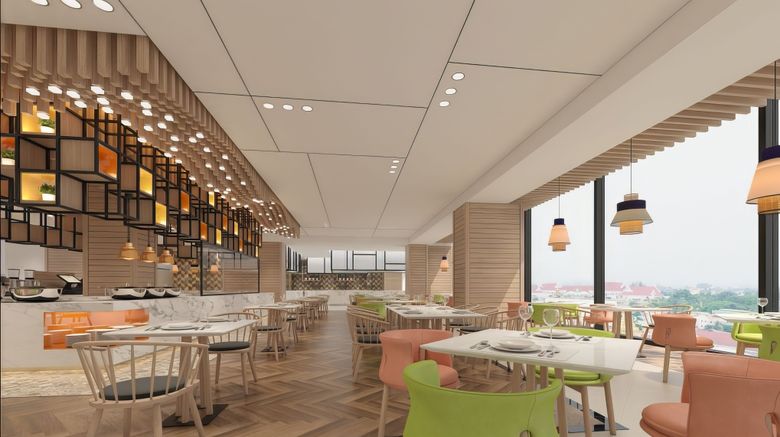 <b>Holiday Inn & Suites Vientiane Restaurant</b>. Images powered by <a href="https://www.leonardoworldwide.com/" title="Leonardo Worldwide" target="_blank">Leonardo</a>.