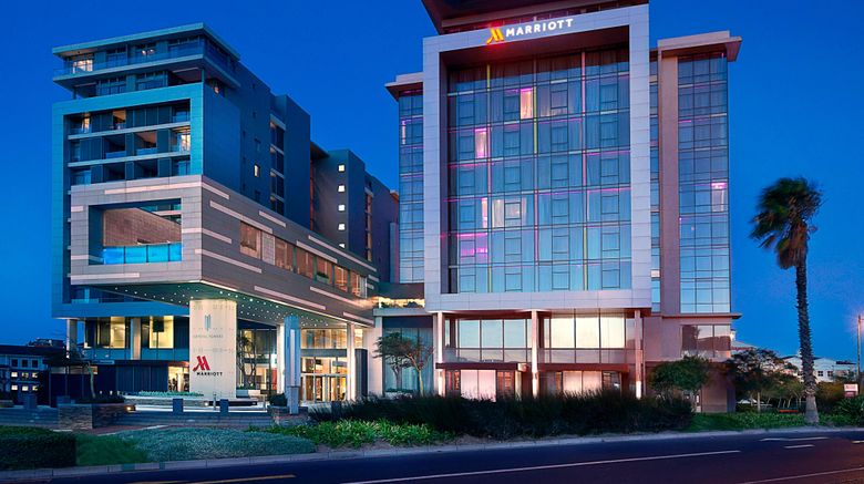 Cape Town Marriott Hotel Crystal Towers Exterior. Images powered by <a href="https://www.leonardoworldwide.com" target="_blank" rel="noopener">Leonardo</a>.
