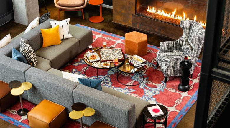 <b>Moxy Madison Downtown Lobby</b>. Images powered by <a href="https://www.leonardoworldwide.com/" title="Leonardo Worldwide" target="_blank">Leonardo</a>.