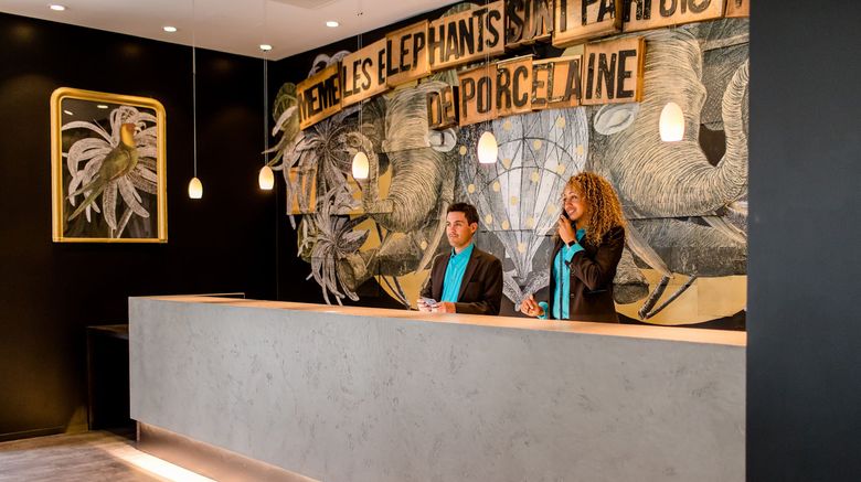 <b>Motel One Paris Porte Doree Lobby</b>. Images powered by <a href="https://www.leonardoworldwide.com/" title="Leonardo Worldwide" target="_blank">Leonardo</a>.