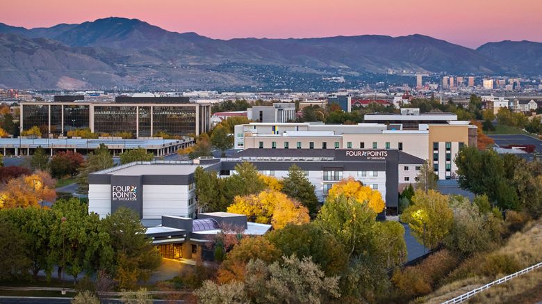 <b>Four Points by Sheraton SLC Airport Exterior</b>. Images powered by <a href="https://www.leonardoworldwide.com/" title="Leonardo Worldwide" target="_blank">Leonardo</a>.