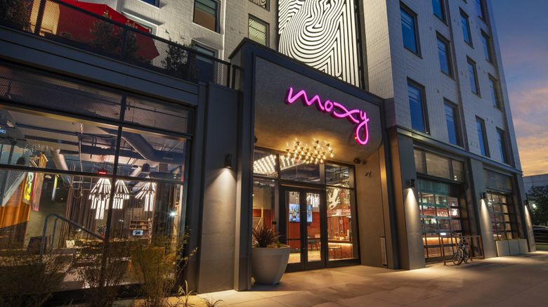 <b>Moxy Oakland Downtown Exterior</b>. Images powered by <a href="https://www.leonardoworldwide.com/" title="Leonardo Worldwide" target="_blank">Leonardo</a>.