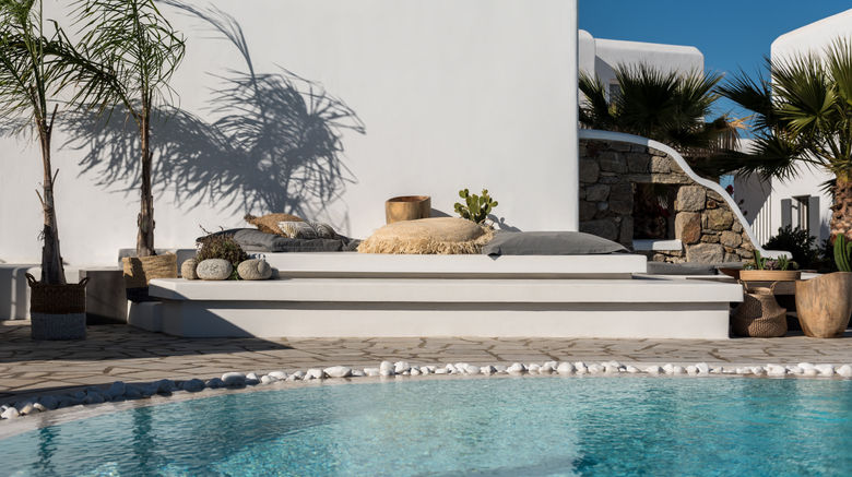 A Hotel Mykonos Exterior. Images powered by <a href="https://www.leonardoworldwide.com" target="_blank" rel="noopener">Leonardo</a>.