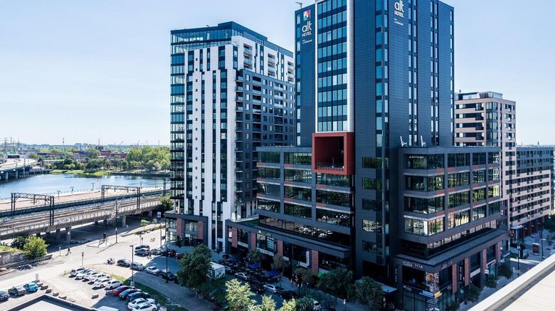 ALT Hotel Montreal Exterior. Images powered by <a href="https://www.leonardoworldwide.com" target="_blank" rel="noopener">Leonardo</a>.