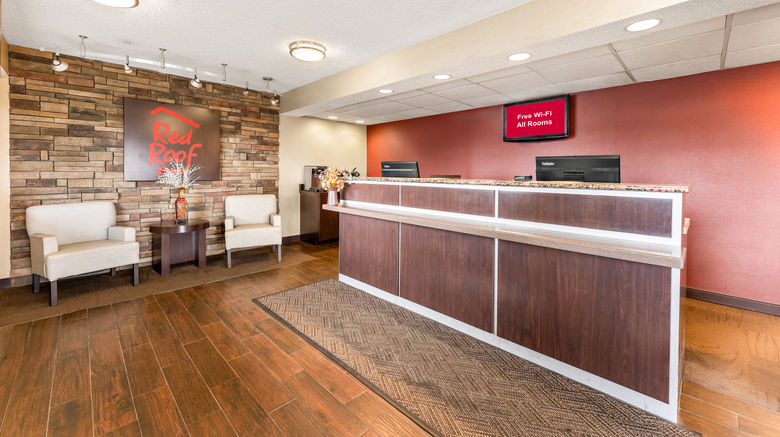 <b>Red Roof Inn Allentown Airport Lobby</b>. Images powered by <a href="https://www.leonardoworldwide.com/" title="Leonardo Worldwide" target="_blank">Leonardo</a>.