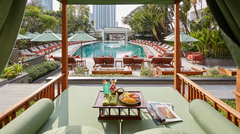 <b>Mandarin Oriental, Bangkok Pool</b>. Images powered by <a href=https://www.travelagewest.com/Hotels/Bangkok/