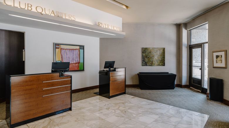 <b>Club Quarters Hotel, Wacker at Michigan Lobby</b>. Images powered by <a href="https://www.leonardoworldwide.com/" title="Leonardo Worldwide" target="_blank">Leonardo</a>.