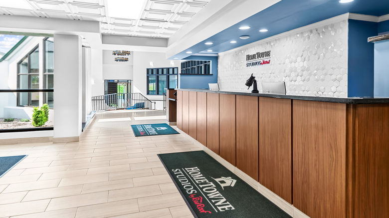 <b>HomeTowne Studios & Conf Center Cortland Lobby</b>. Images powered by <a href="https://www.leonardoworldwide.com/" title="Leonardo Worldwide" target="_blank">Leonardo</a>.