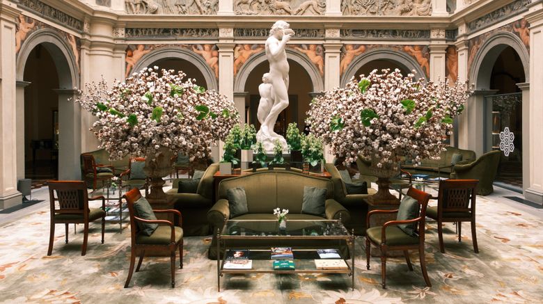 <b>Four Seasons Hotel Florence Lobby</b>. Images powered by <a href=https://www.travelagewest.com/Hotels/Florence/