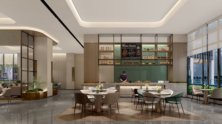 <b>Holiday Inn Express Zhabei Restaurant</b>. Images powered by <a href="https://www.leonardoworldwide.com/" title="Leonardo Worldwide" target="_blank">Leonardo</a>.