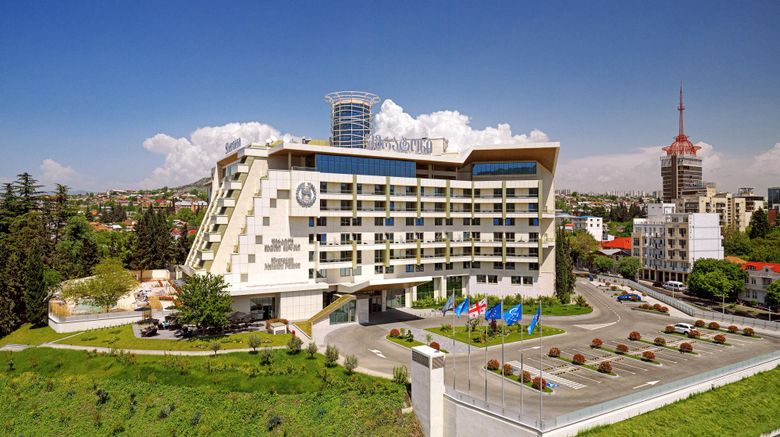 <b>Sheraton Grand Tbilisi Metechi Palace Exterior</b>. Images powered by <a href="https://www.leonardoworldwide.com/" title="Leonardo Worldwide" target="_blank">Leonardo</a>.