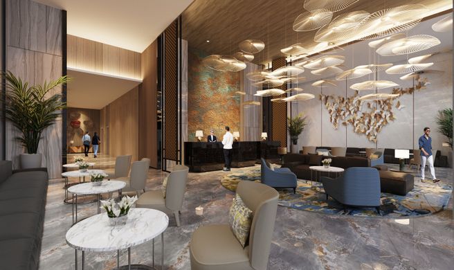 Oakwood Hotel & Apartments Grand Batam Lobby