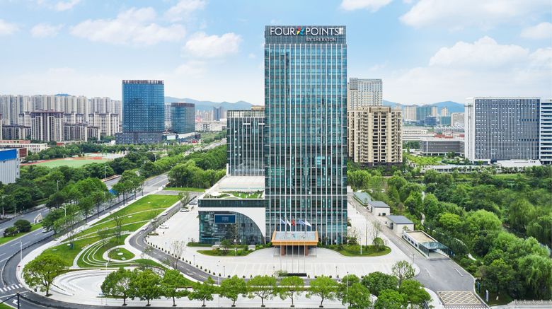 <b>Four Points by Sheraton Huzhou Exterior</b>. Images powered by <a href="https://www.leonardoworldwide.com/" title="Leonardo Worldwide" target="_blank">Leonardo</a>.
