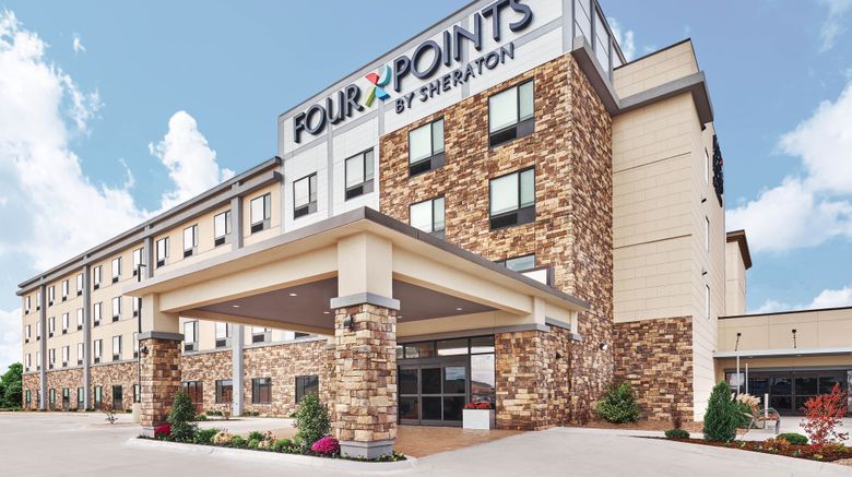 Four Points by Sheraton OKC Airport Exterior. Images powered by <a href="https://www.leonardoworldwide.com" target="_blank" rel="noopener">Leonardo</a>.