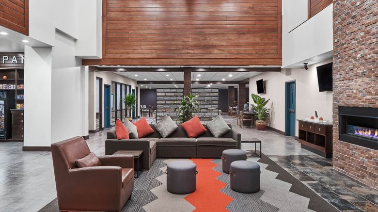 <b>Four Points by Sheraton OKC Airport Lobby</b>. Images powered by <a href="https://www.leonardoworldwide.com/" title="Leonardo Worldwide" target="_blank">Leonardo</a>.