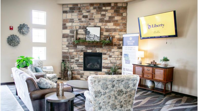 <b>Cobblestone Inn & Suites Clarinda Lobby</b>. Images powered by <a href="https://www.leonardoworldwide.com/" title="Leonardo Worldwide" target="_blank">Leonardo</a>.
