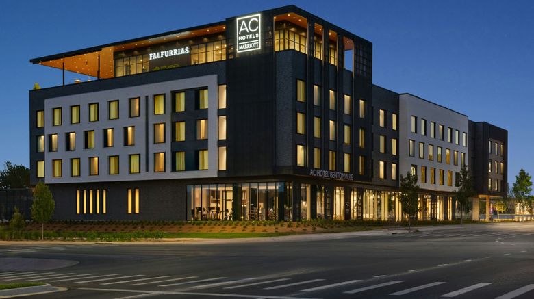 AC Hotel Bentonville Exterior. Images powered by <a href="https://www.leonardoworldwide.com" target="_blank" rel="noopener">Leonardo</a>.