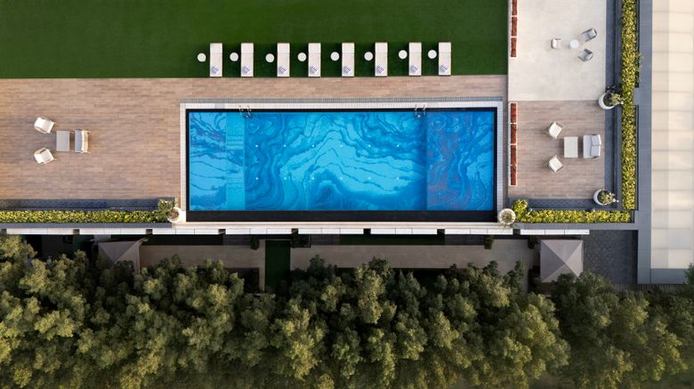 <b>Hilton Gurugram Baani City Centre Pool</b>. Images powered by <a href="https://www.leonardoworldwide.com/" title="Leonardo Worldwide" target="_blank">Leonardo</a>.